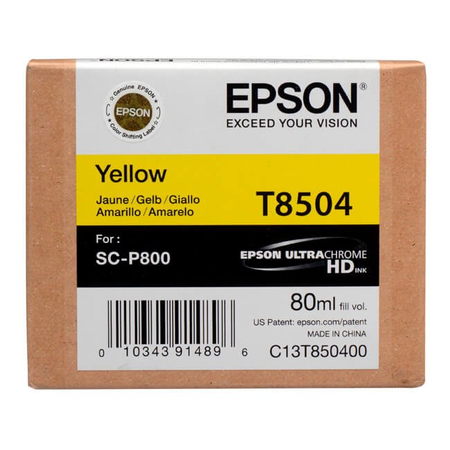 Tinta Epson T8504 original T850400 Amarillo