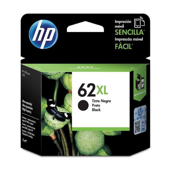 Tinta HP 62XL original C2P05AL Negro