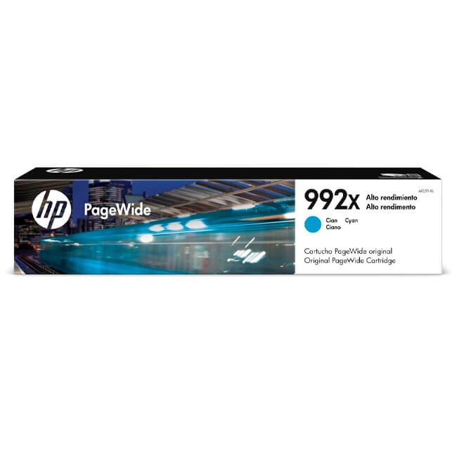 Tinta HP 992X original M0J91AL Cyan