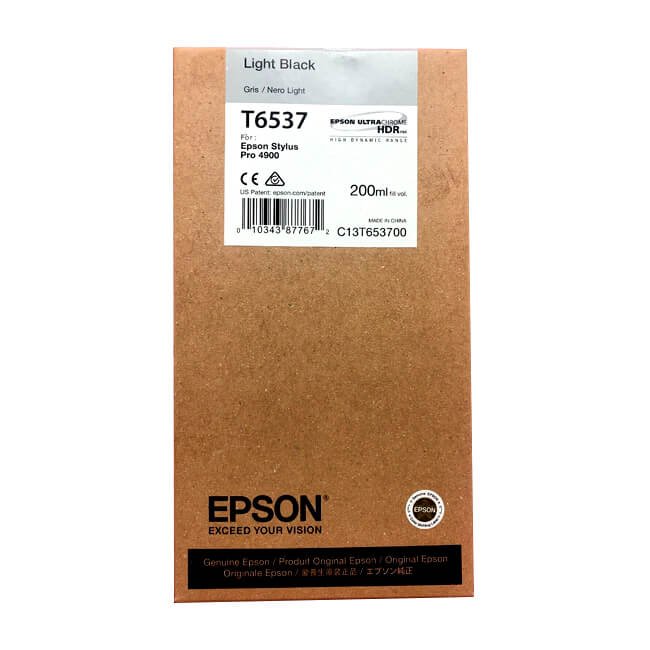 Tinta Epson T653700 original T6537 Light Black
