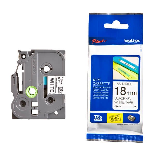 prod-29092020155713-tze-241-deta Cinta Brother TZE-241 Negro sobre Blanco - Imagen 1