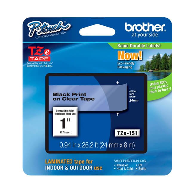 prod-29092020155833-tze-151-deta Cinta Brother TZE-151 Negro sobre Transparente - Imagen 1