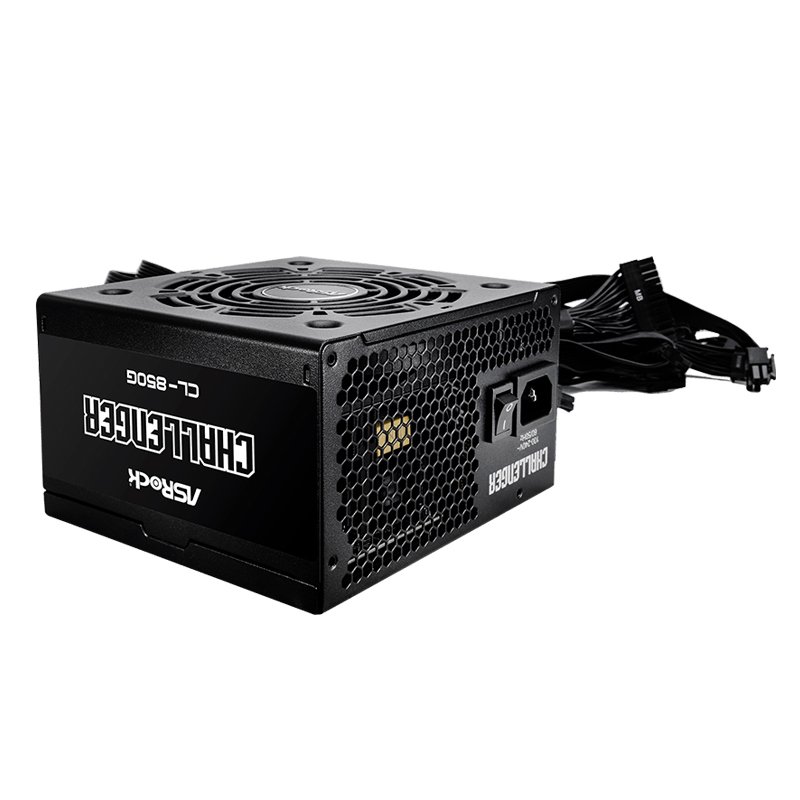 Fuente de alimentación Asrock, 850W, ATX, 80 Plus Gold.