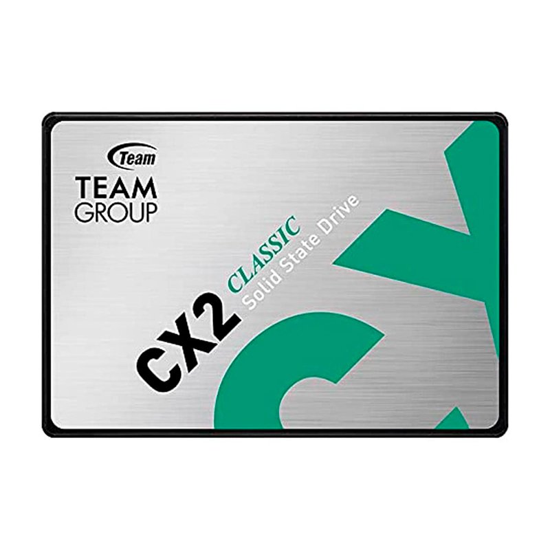 ssd1ttgcx2s6g Unidad de estado solido Teamgroup CX2, 1TB, SATA 6.0 Gb/s, 2.5”, ECC, DC +5V - Imagen 1
