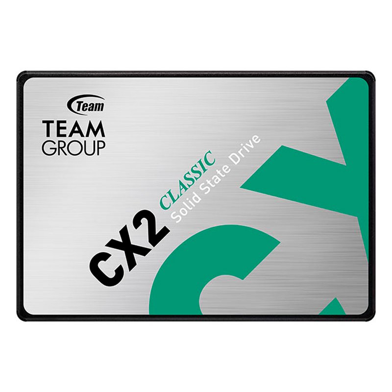 Unidad de estado solido Teamgroup CX2, 256GB, SATA 6.0 Gb/s, 2.5”, ECC, DC +5V