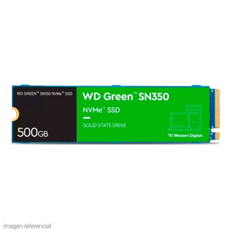 ssdwds500g2g0c Unidad en estado solido Western Digital Green SN350 NVMe, 500GB M.2 2280 - Imagen 1