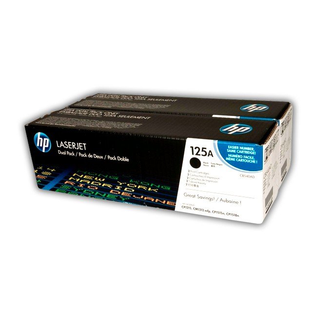 Toner HP CB540AD Negro 125AD Pack Doble Original