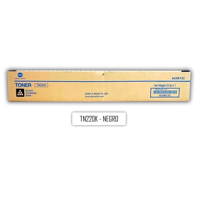 Toner Konica Minolta TN220K Negro A33K133 Original