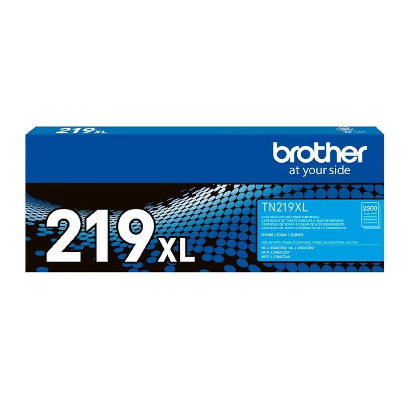 width=800 TONER TN219XLC CYAN, 2300 PAG P/N: TN219XLC - Imagen 1