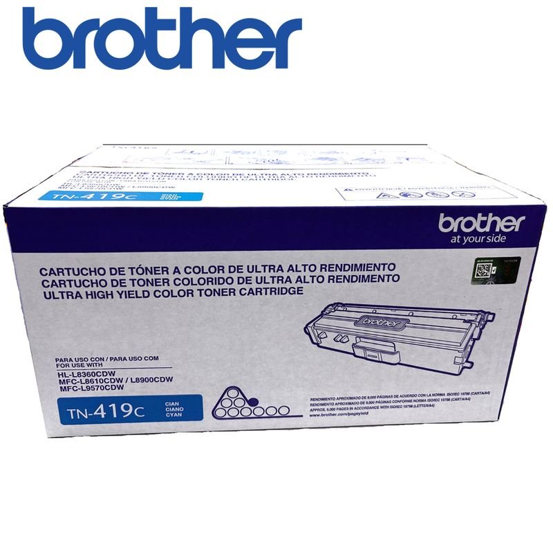 width=800 TONER TN-419C CYAN (MFCL8900CDW) 9,000 PAG. - Imagen 1