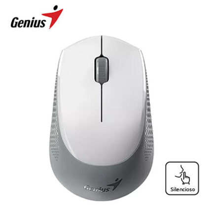 MOUSE GENIUS DUAL WIRELESS/BT NX-8000S BT BLUEEYE SILENT ERGONOMICO WHITE/GREY (31030034400)