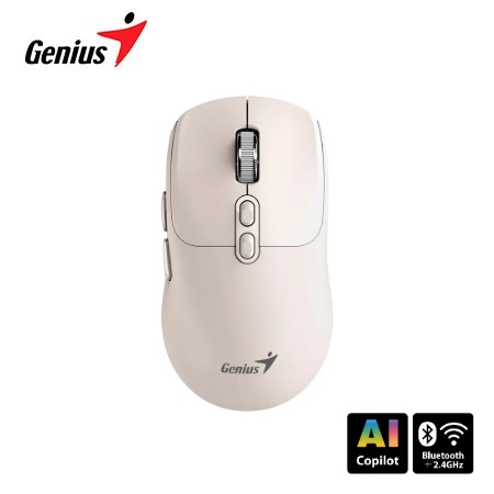 MOUSE GENIUS DUAL WIRELESS/BT NX-8080S BT AI COPILOT 7-BOT SILENT MILK TEA (31030042404)