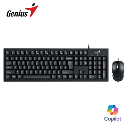 TECLADO GENIUS + MOUSE KM-100SE AI COPILOT USB SP BLACK (31330009401)