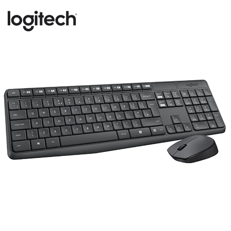 TECLADO LOGITECH + MOUSE MK345 WIRELESS USB SP BLACK (PN 920-007820)
