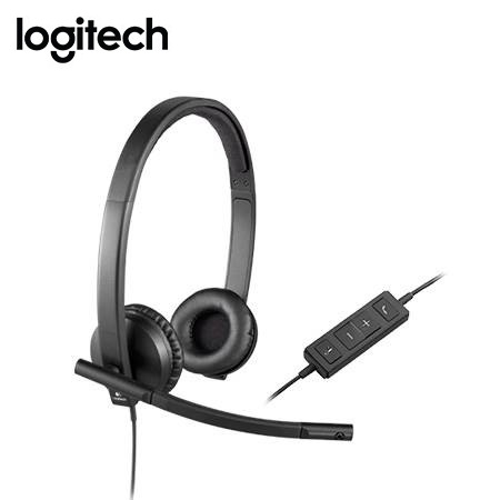 AUDIFONO C/MICROF. LOGITECH B2B H570E USB STEREO UC VERSION BLACK (981-000574)