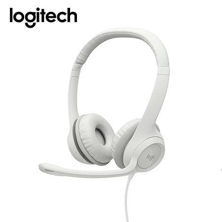 AUDIFONO C/MICROF. LOGITECH H390 USB NOISE CANCELLING WHITE (981-001285)-P2