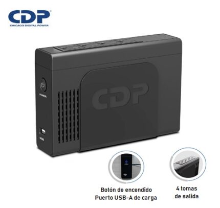UPS CDP INTERACTIVO PORTATIL LI-504I 500VA/250W/4SALIDAS/BATERIA LITIO (LI-504I)