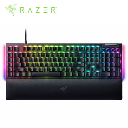 TECLADO RAZER BLACKWIDOW V4 MECHANICAL USB-C SWITCH GREEN HYPERPOLLING 8,000HZ US 2 ZONAS CHROMA BLACK (RZ03-04690200-R3U1)