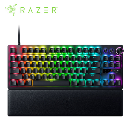 TECLADO RAZER HUNTSMAN V3 PRO TKL  OPTO MECHANICAL SWTICH ANALOGO US CHROMA BLACK (RZ03-04980200-R3U1)