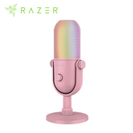 MICROFONO RAZER SEIREN V3 CHROMA USB STREAMING SUPERCARDIOIDE C/N SENSOR TOUCH SILENT QUARTZ (RZ19-05060300-R3U1)